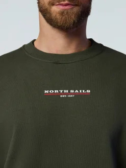 North Sails Felpa con logo in gomma*Uomo Outlet|Felpe