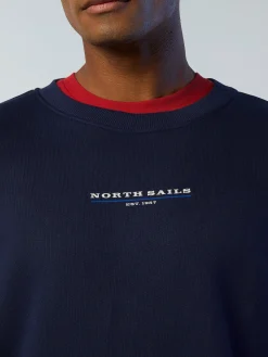 North Sails Felpa con logo in gomma*Uomo Outlet|Felpe