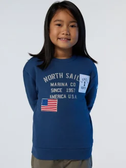 North Sails Felpa con patch riciclate* Felpe