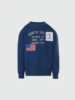 North Sails Felpa con patch riciclate* Felpe