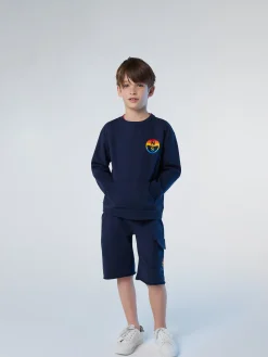 North Sails Felpa con stampa arcobaleno* Outlet