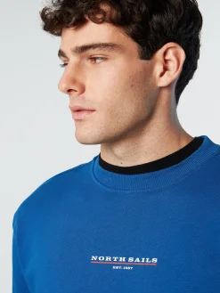 North Sails Felpa con stampa lettering*Uomo Outlet|Felpe