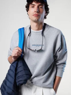 North Sails Felpa con stampa lettering*Uomo Outlet|Felpe