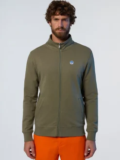 North Sails Felpa con zip e logo*Uomo Outlet|Felpe