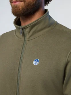 North Sails Felpa con zip e logo*Uomo Outlet|Felpe