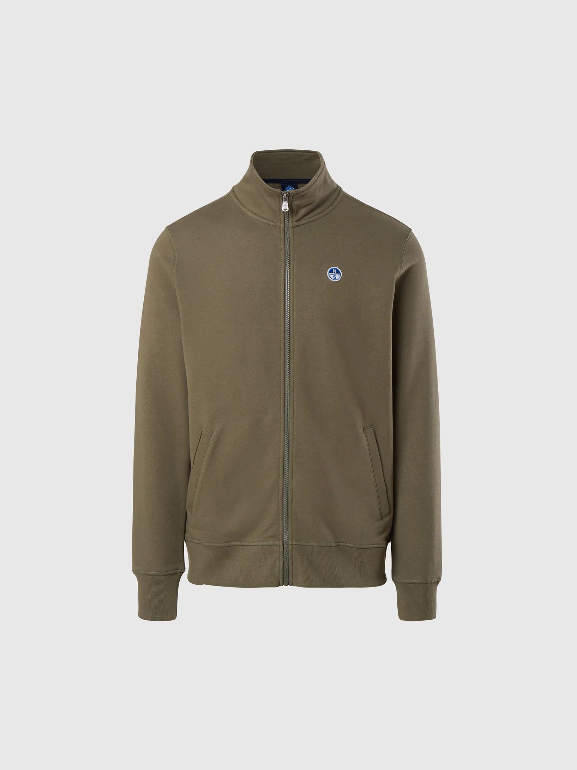 North Sails Felpa con zip e logo*Uomo Outlet|Felpe