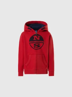 North Sails Felpa con zip e maxi stampa* Outlet