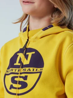 North Sails Felpa con zip e maxi stampa* Outlet