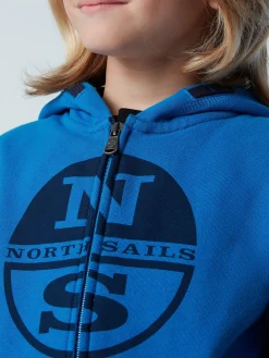 North Sails Felpa con zip e maxi stampa* Outlet