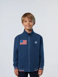 North Sails Felpa con zip e patch riciclate* Felpe
