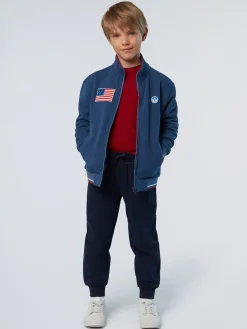 North Sails Felpa con zip e patch riciclate* Felpe