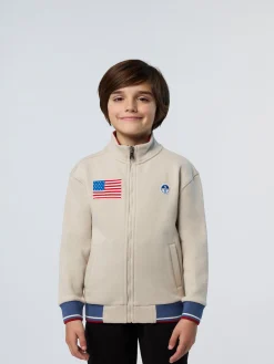 North Sails Felpa con zip e patch riciclate* Felpe