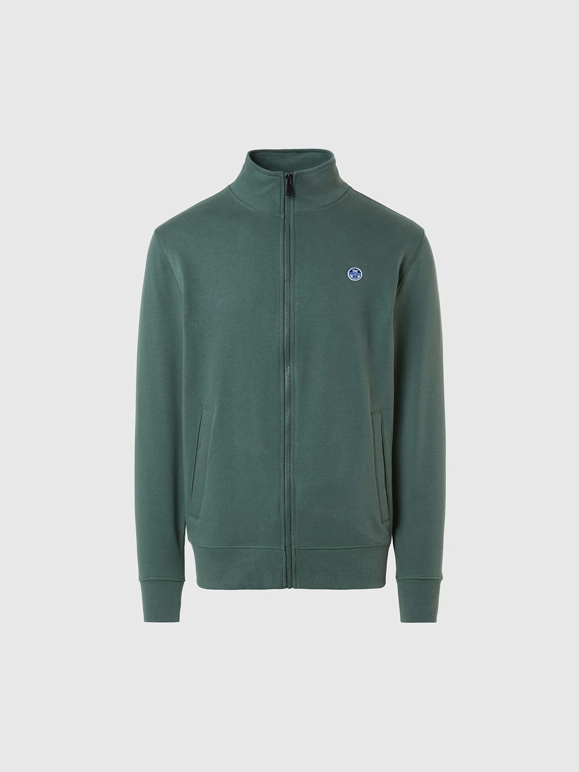 North Sails Felpa con zip in cotone*Uomo Outlet|Felpe