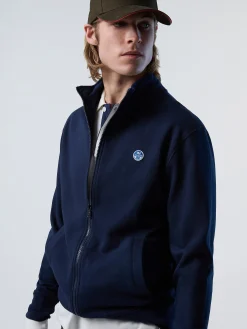 North Sails Felpa con zip in cotone*Uomo Outlet|Felpe