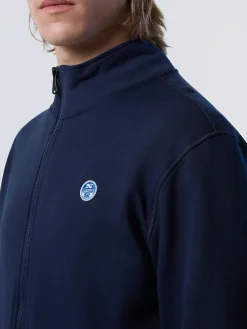 North Sails Felpa con zip in cotone*Uomo Outlet|Felpe