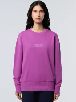 North Sails Felpa girocollo con ricamato*Donna Shop By Look|Felpe