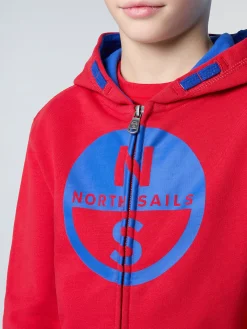North Sails Felpa hoodie con maxi logo* Outlet