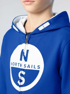 North Sails Felpa hoodie con maxi logo* Outlet