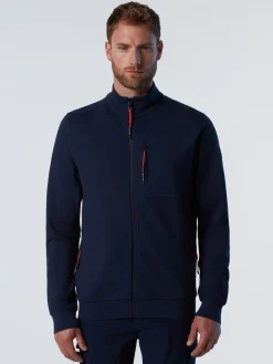 North Sails Felpa in interlock con zip*Uomo Outlet|Felpe