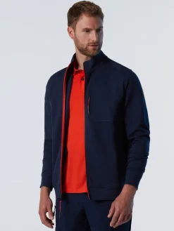 North Sails Felpa in interlock con zip*Uomo Outlet|Felpe