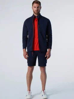 North Sails Felpa in interlock con zip*Uomo Outlet|Felpe