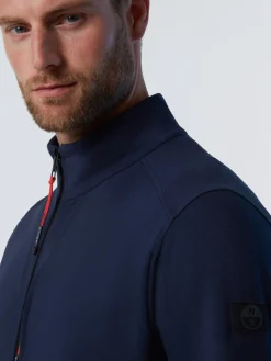 North Sails Felpa in interlock con zip*Uomo Outlet|Felpe