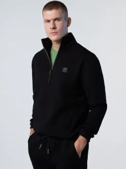 North Sails Felpa in scuba con mezza zip*Uomo Felpe