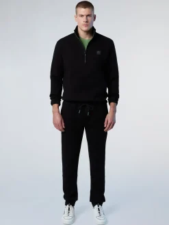 North Sails Felpa in scuba con mezza zip*Uomo Felpe