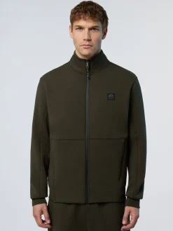North Sails Felpa in scuba con zip*Uomo Shop By Look|Felpe