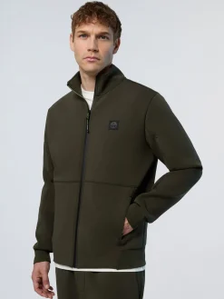 North Sails Felpa in scuba con zip*Uomo Shop By Look|Felpe