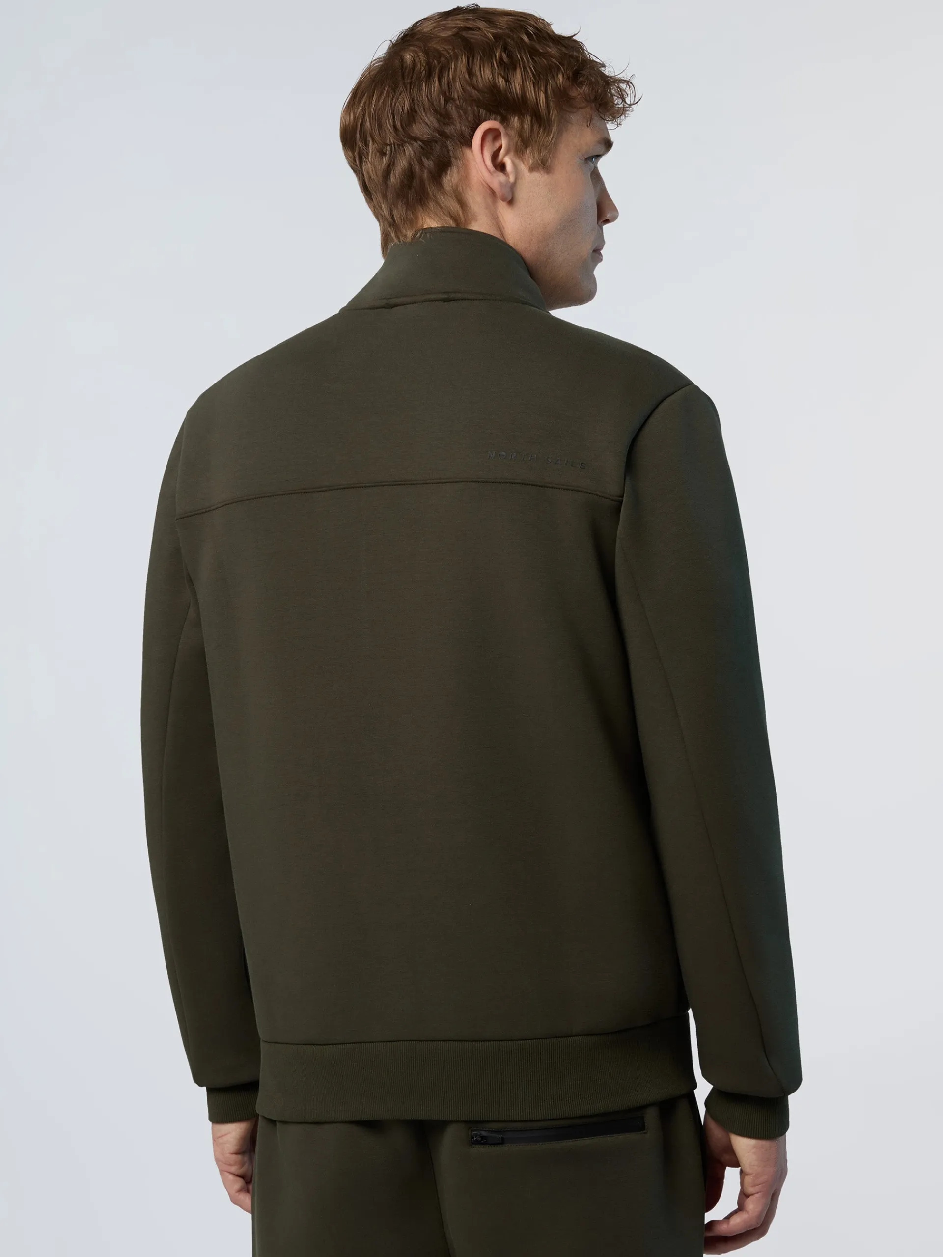 North Sails Felpa in scuba con zip*Uomo Shop By Look|Felpe
