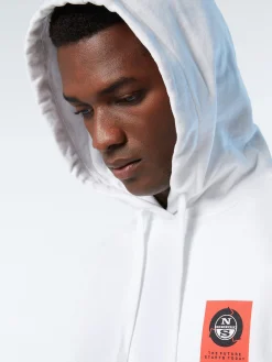 North Sails Felpa stampata con cappuccio*Uomo Outlet|Felpe