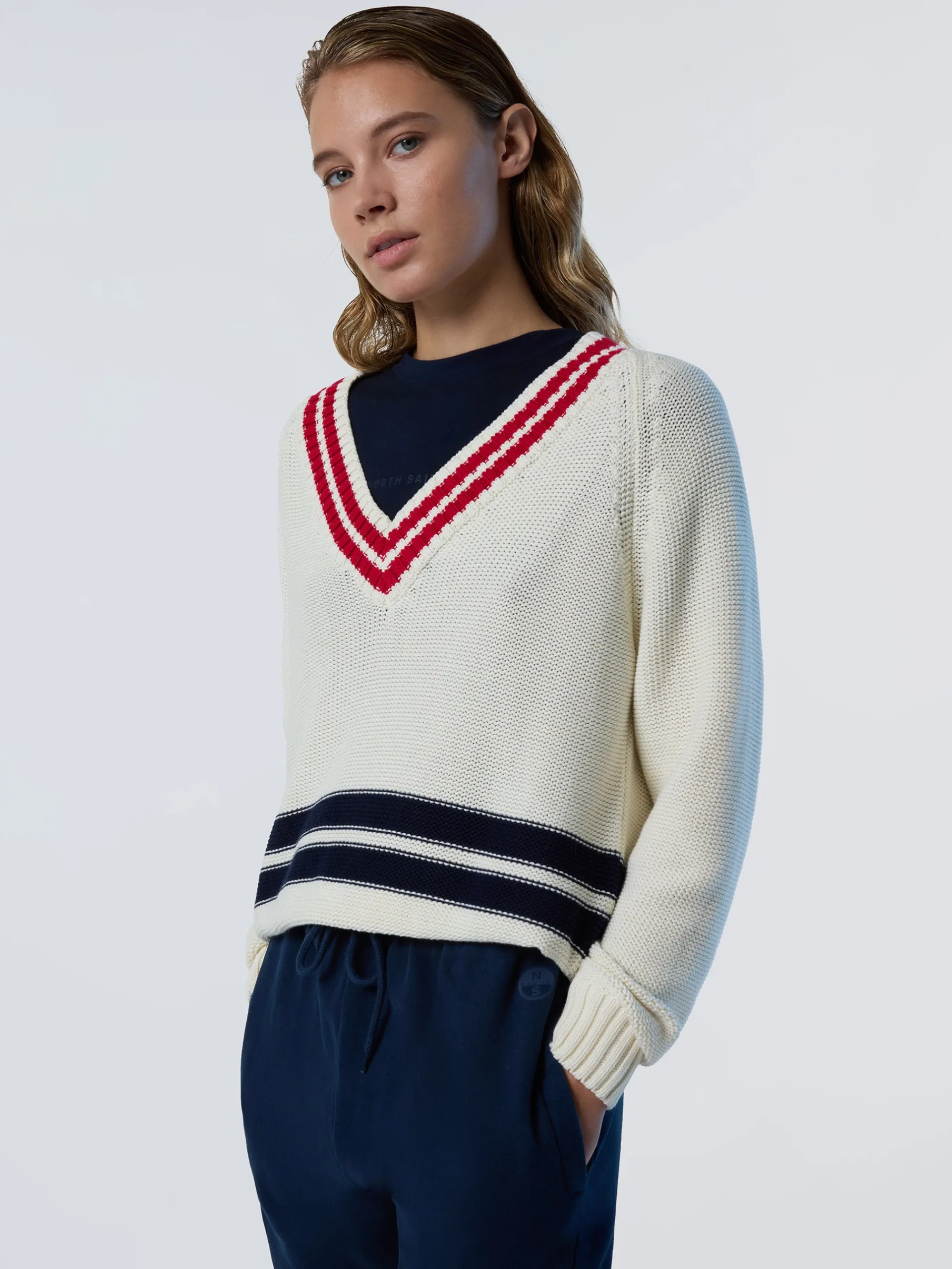 North Sails Maglione con scollo a V*Donna Outlet|Maglioni E Cardigan