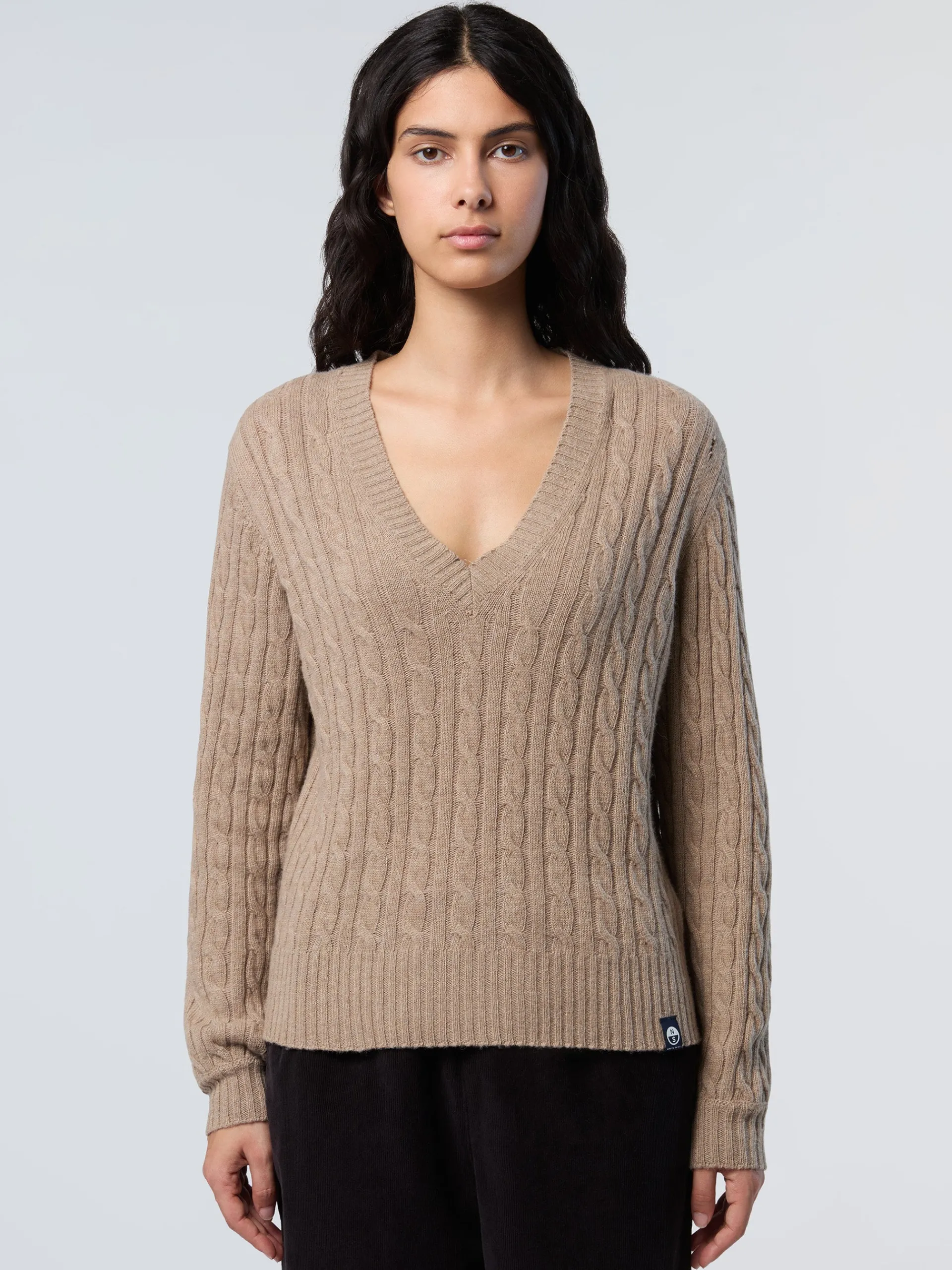 North Sails Maglione con scollo a V a trecce*Donna Shop By Look|Maglioni E Cardigan