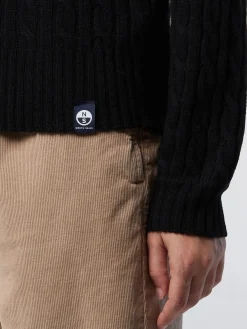 North Sails Maglione con scollo a V a trecce*Donna Shop By Look|Maglioni E Cardigan