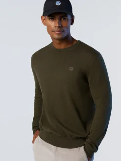 North Sails Maglione girocollo con logo*Uomo Outlet|Maglioni E Cardigan