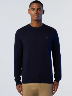 North Sails Maglione girocollo con logo*Uomo Outlet|Maglioni E Cardigan