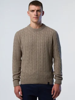 North Sails Maglione in cashmere a trecce*Uomo Shop By Look|Maglioni E Cardigan