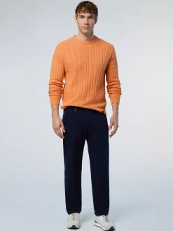 North Sails Maglione in cashmere a trecce*Uomo Shop By Look|Maglioni E Cardigan