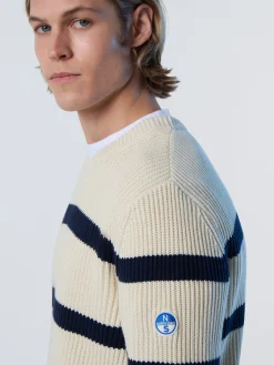 North Sails Maglione in cotone a coste*Uomo Outlet|Maglioni E Cardigan