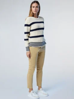 North Sails Pantaloni chino in gabardina*Donna Outlet|Pantaloni