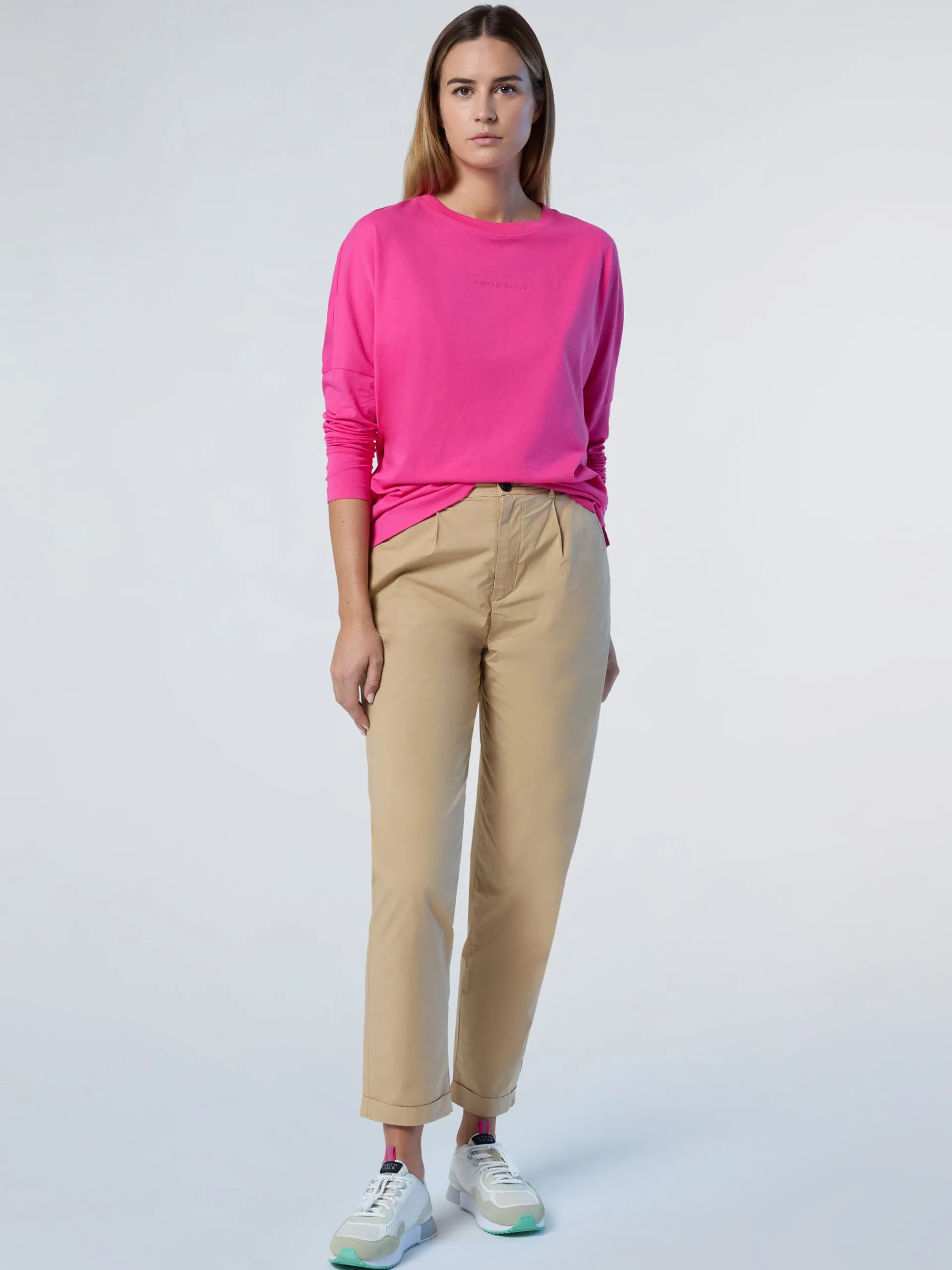 North Sails Pantaloni chino in gabardina*Donna Outlet|Pantaloni