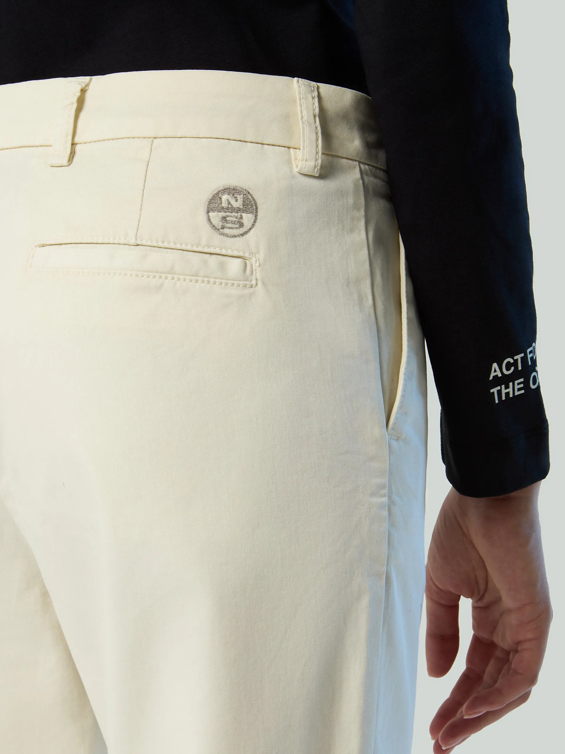 North Sails Pantaloni chino in gabardina*Donna Outlet|Pantaloni