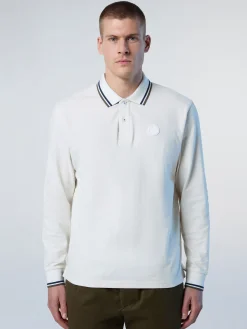 North Sails Polo a maniche lunghe con patch*Uomo Polo