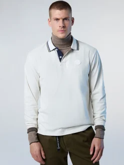 North Sails Polo a maniche lunghe con patch*Uomo Polo