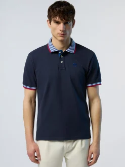 North Sails Polo con colletto a righe*Uomo Outlet