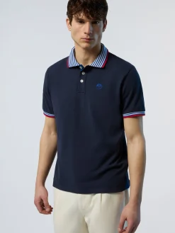 North Sails Polo con colletto a righe*Uomo Outlet