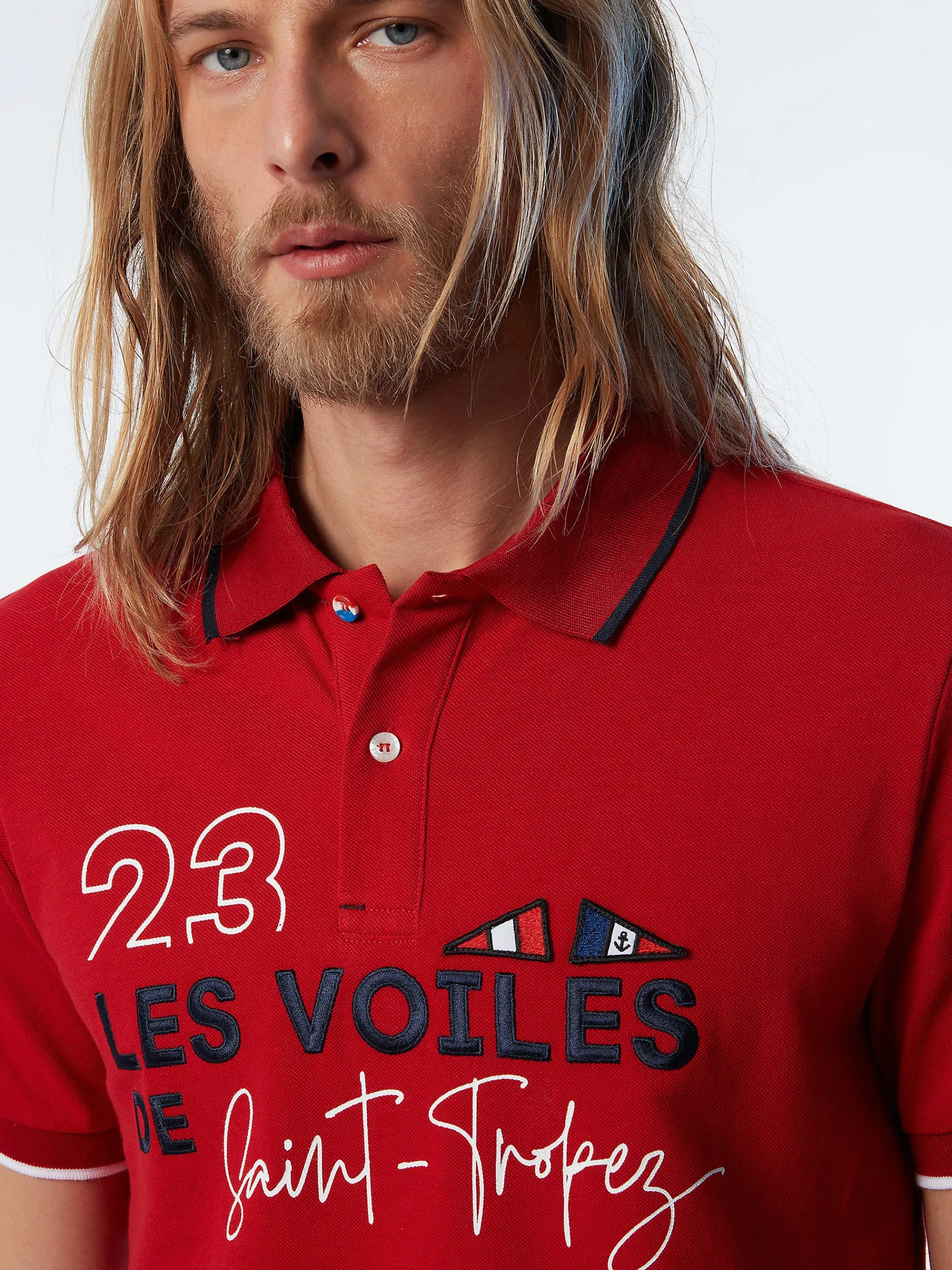 North Sails Polo in piquet Saint-Tropez*Uomo Outlet