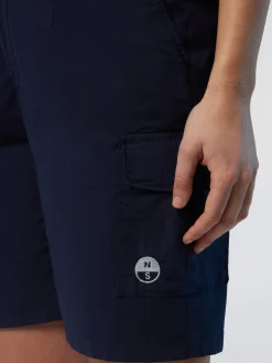 North Sails Shorts cargo in popeline*Donna Outlet|Pantaloncini