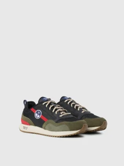 North Sails Technical fabric and suede sneaker*Uomo Calzature
